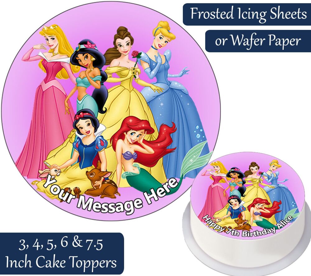 Disney Princesses Personalised Cake Topper