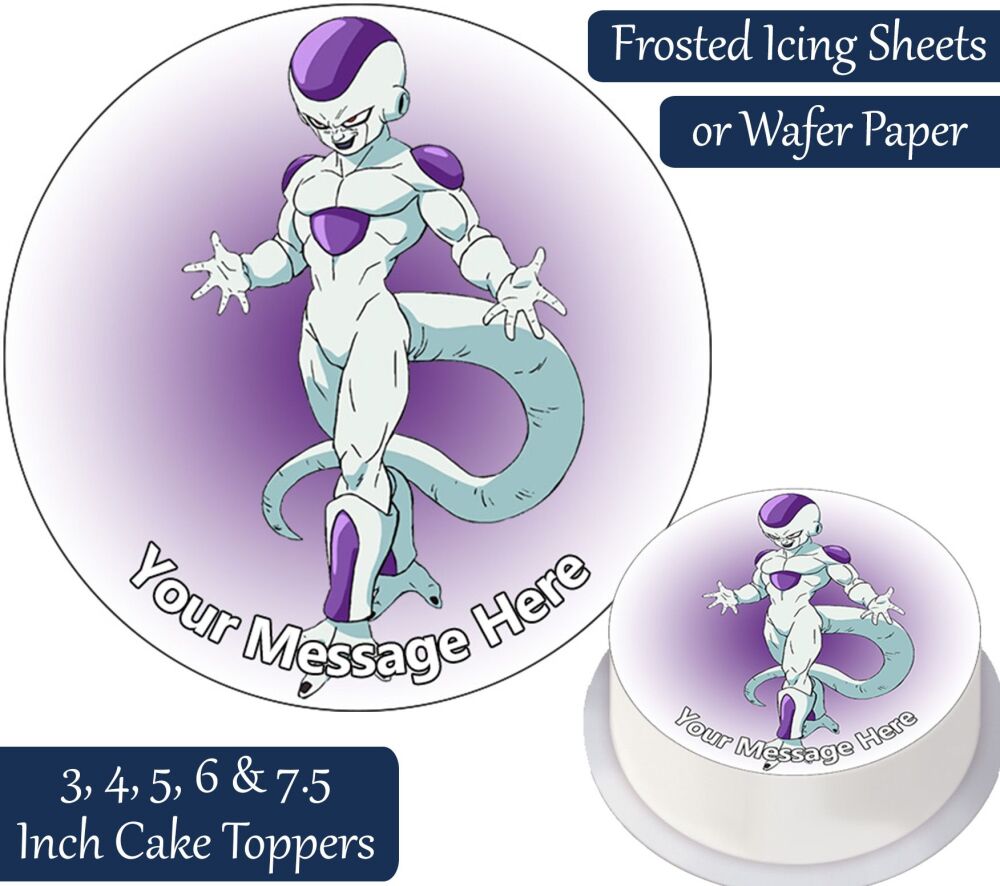 Dragon Ball Z Frieza Personalised Cake Topper