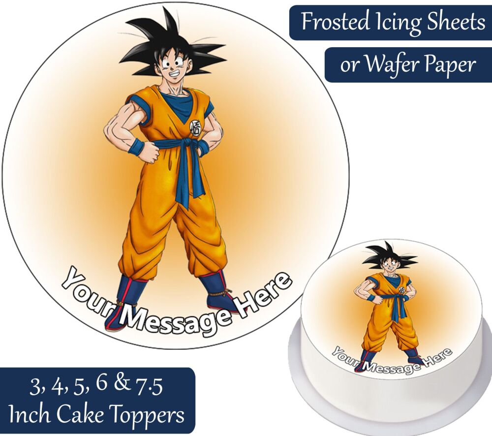 Dragon Ball Z Goku Personalised Cake Topper