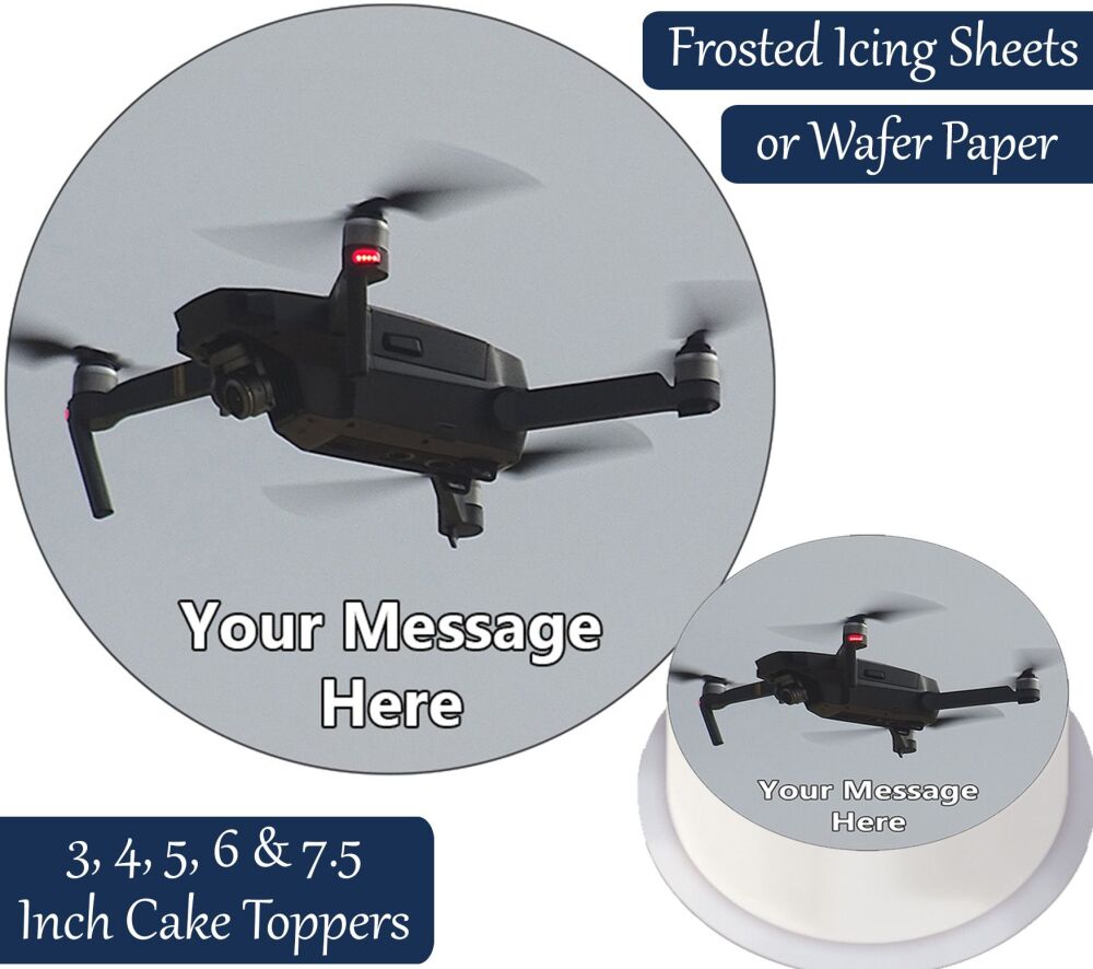 Drone Personalised Cake Topper