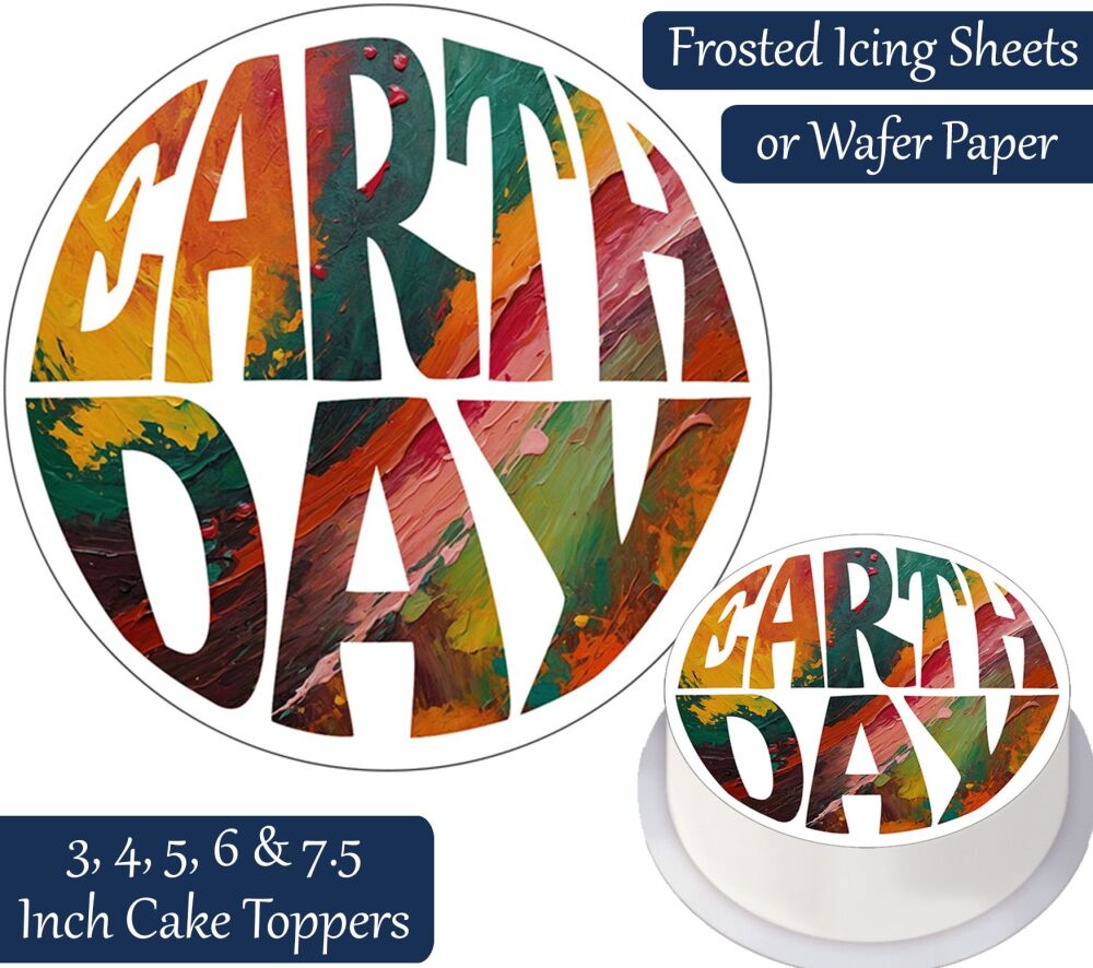 Earth Day Personalised Cake Topper