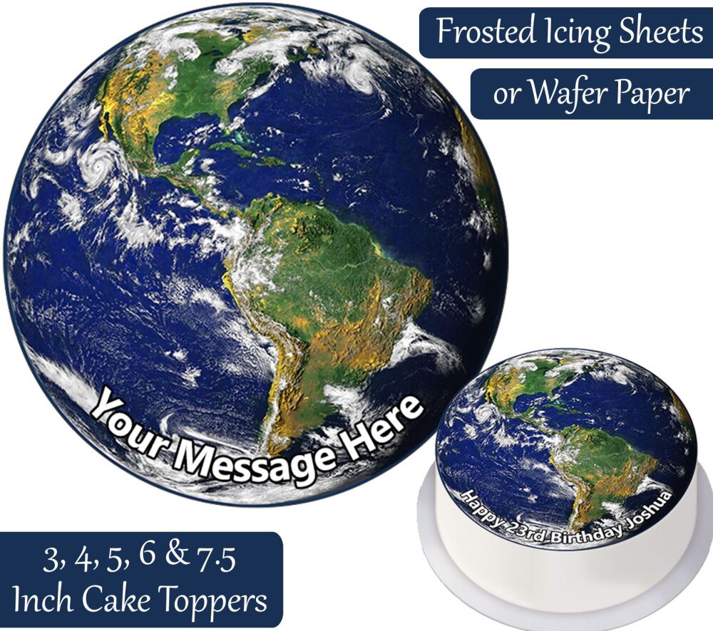 Earth Personalised Cake Topper