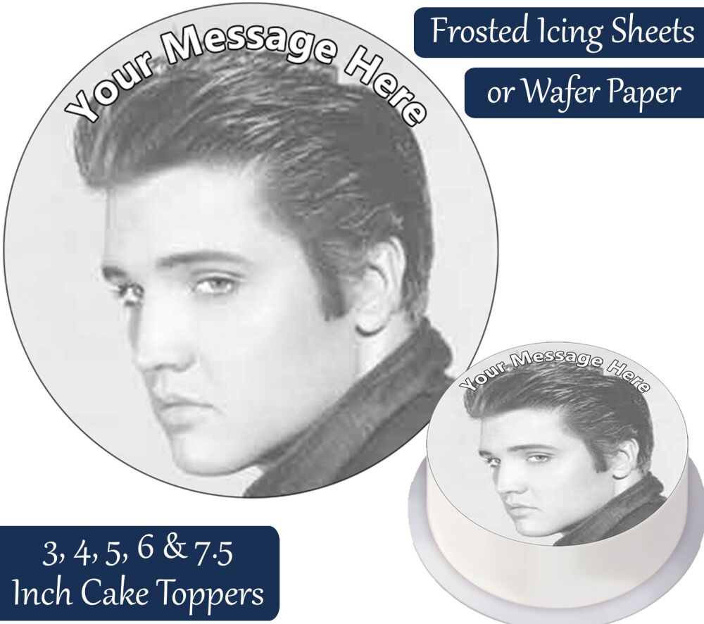 Elvis Presley Personalised Cake Topper