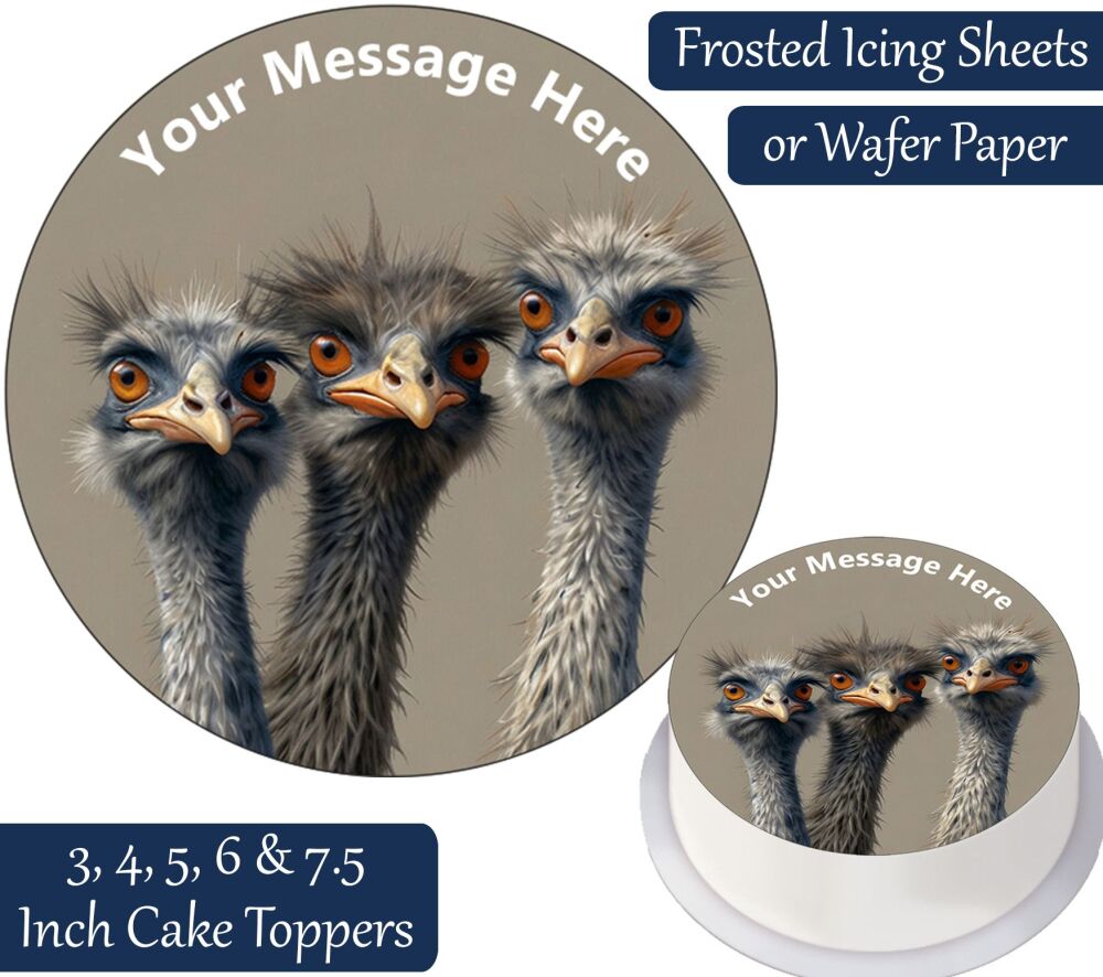 Emu Group Personalised Cake Topper