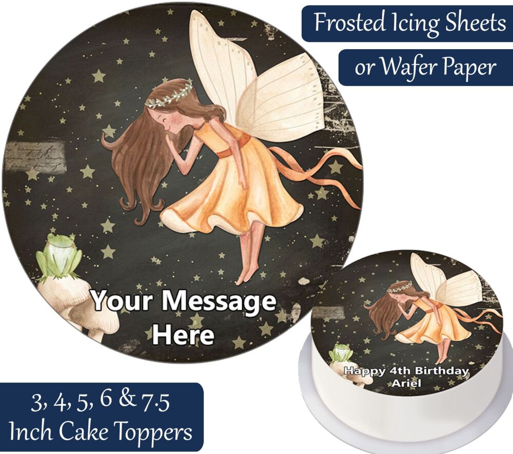 Fairy Frog Personalised Cake Topper