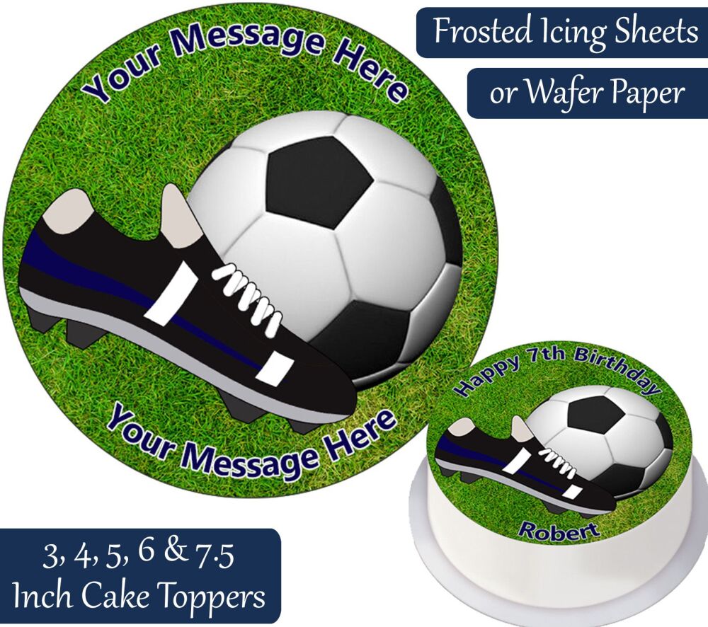 Football Boot Personalised Cake Topper