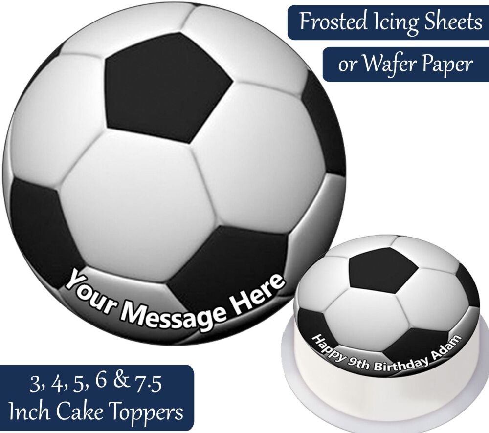 Football Personalised Cake Topper