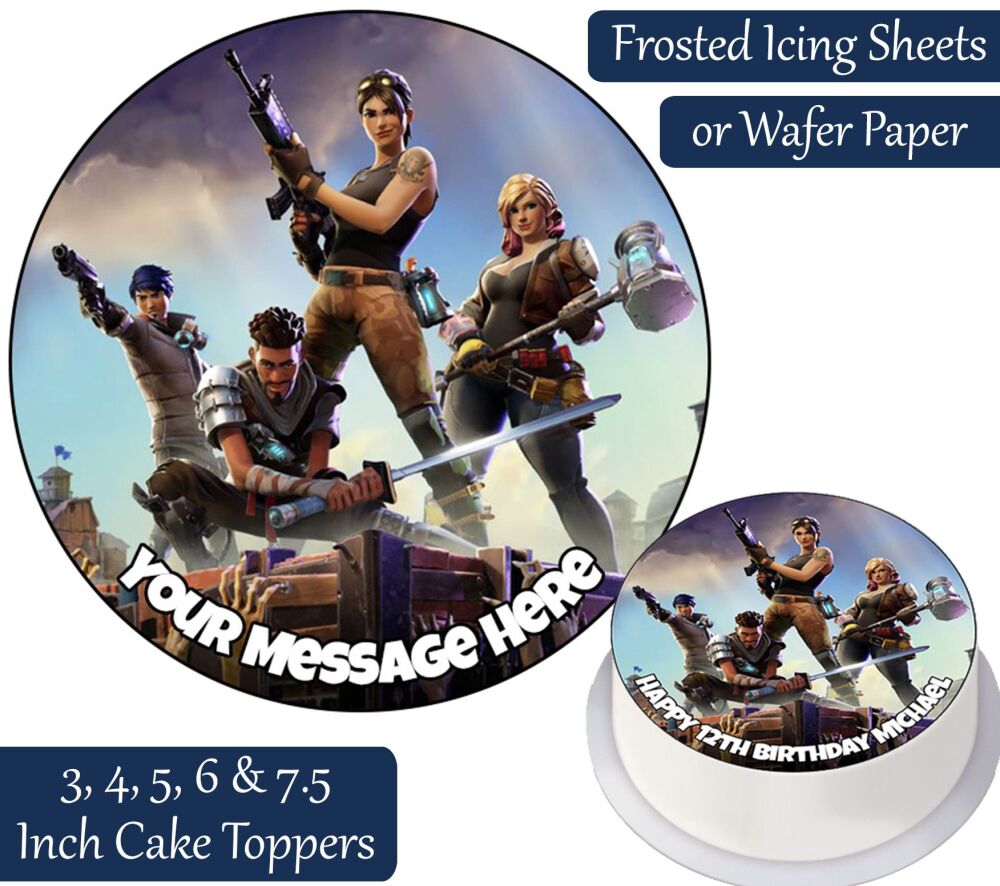 Fortnite Personalised Cake Topper