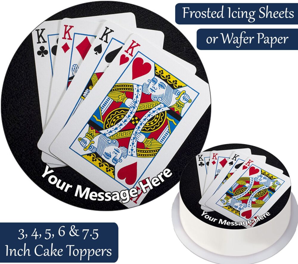 Four Kings Personalised Cake Topper