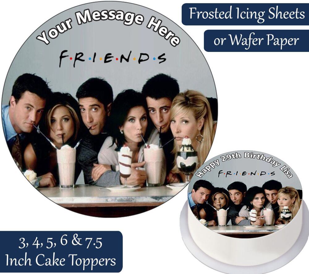 Friends Milkshake Personalised Cake Topper