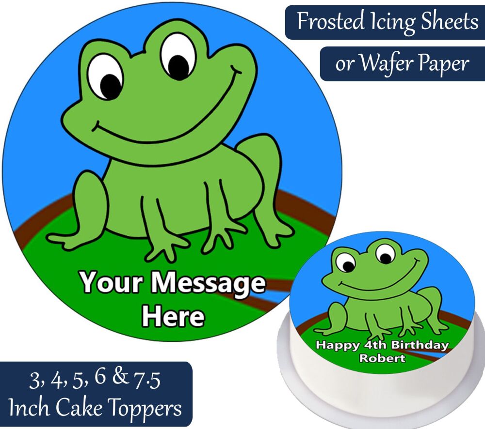 Frog Personalised Cake Topper