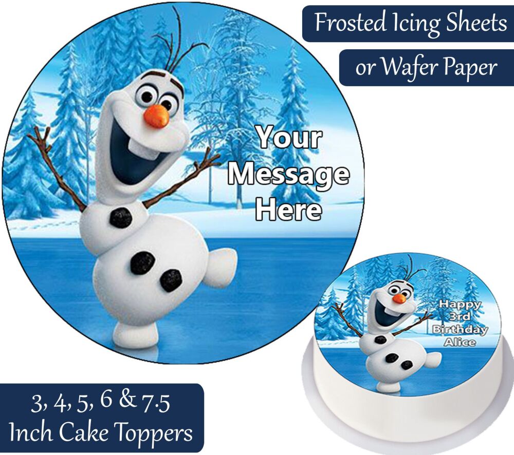 Frozen Olaf Personalised Cake Topper