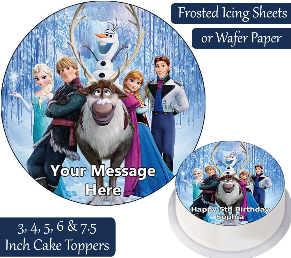 Frozen Team Personalised Cake Topper