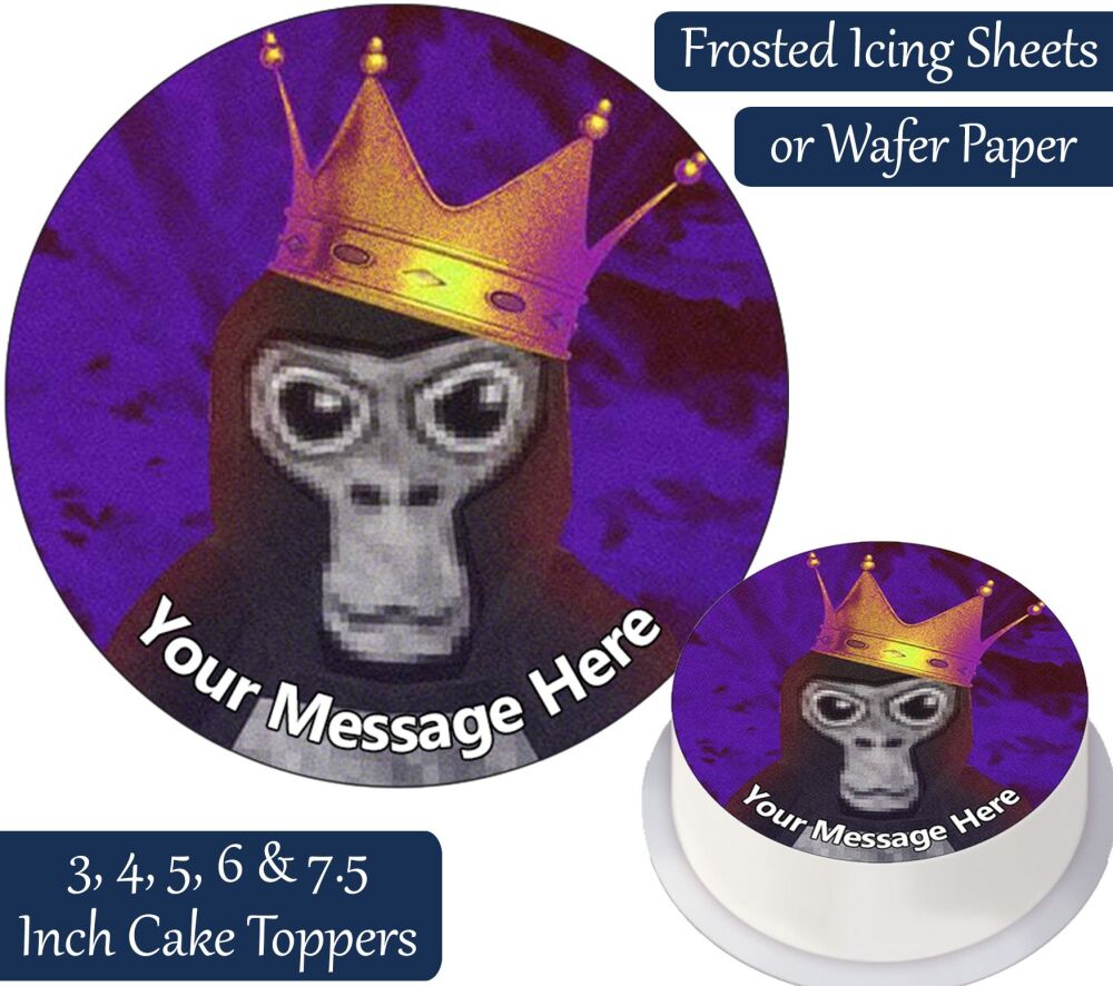 Gorilla Tag Personalised Cake Topper