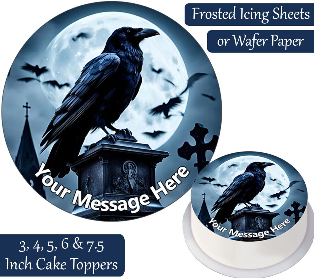 Gothic Graveyard Personalised Cake Topper