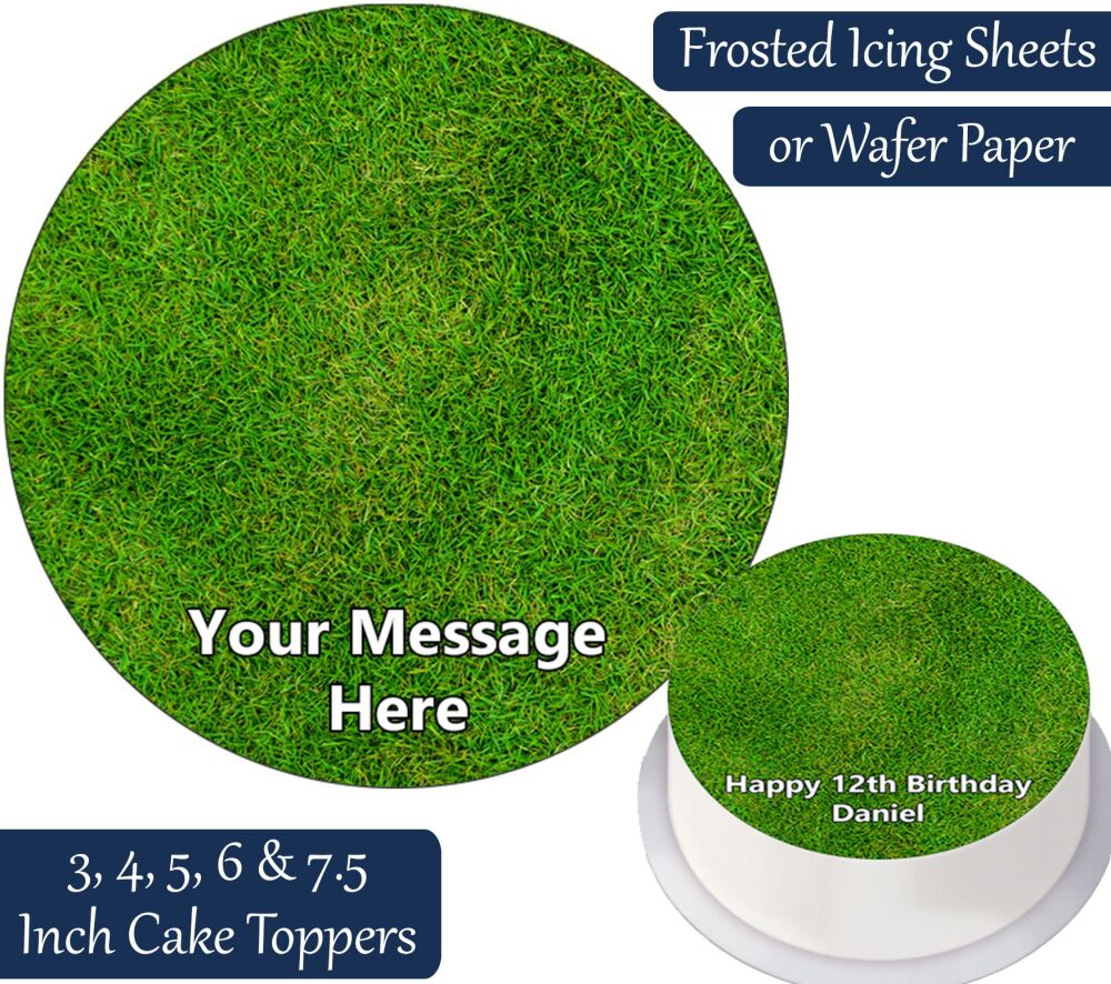 Grass Personalised Cake Topper