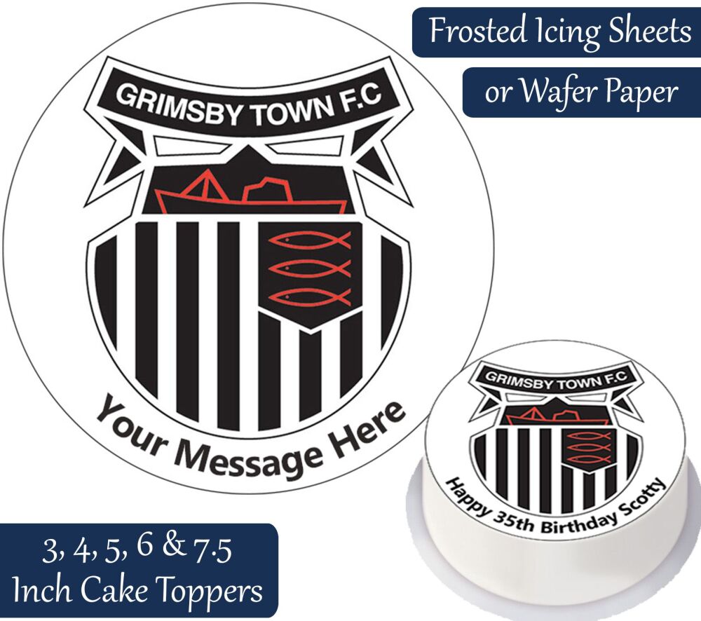 Grimsby Football Personalised Cake Topper