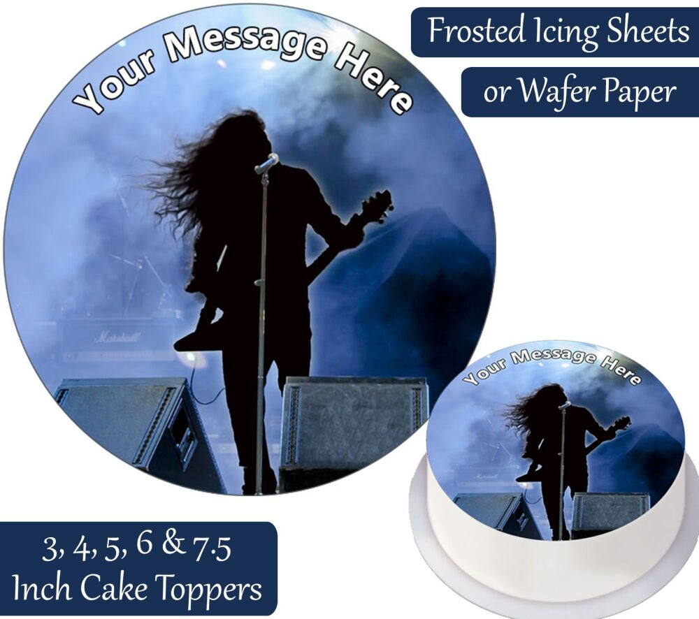 Guitarist Personalised Cake Topper