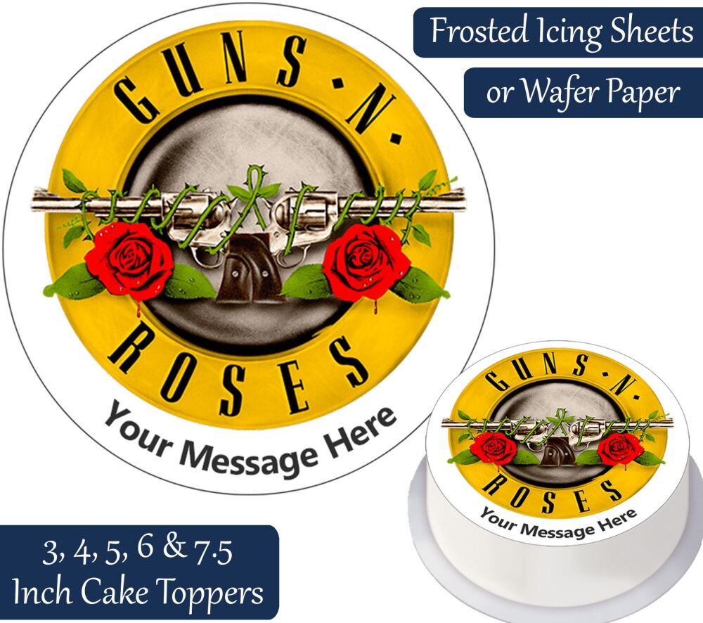 Guns N Roses Personalised Cake Topper