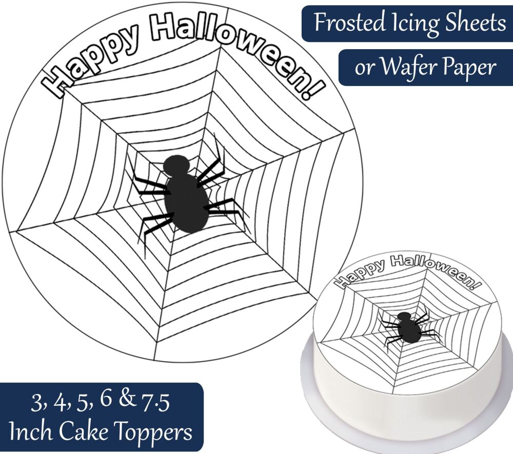 Halloween Spider Personalised Cake Topper