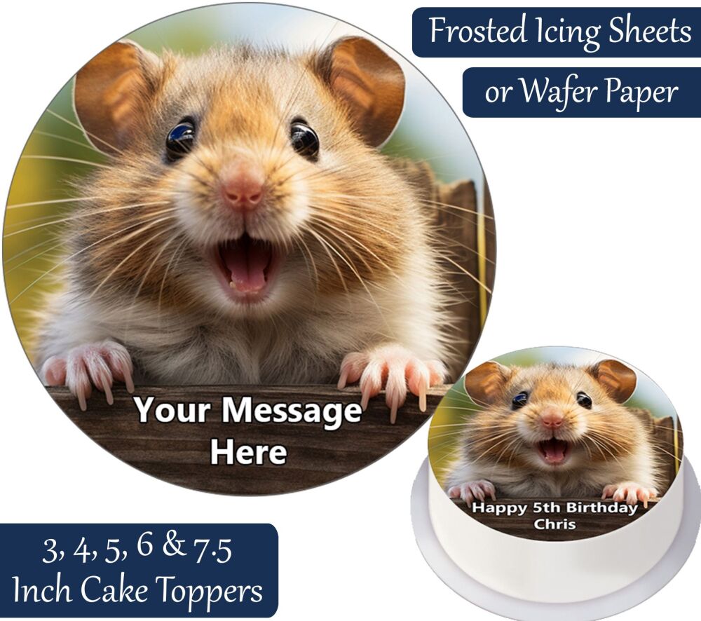 Hamster Personalised Cake Topper