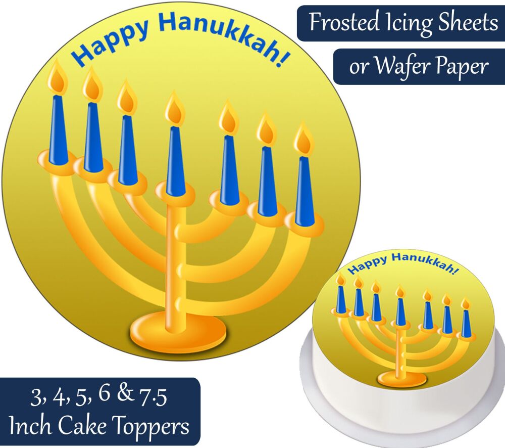 Hanukkah Personalised Cake Topper