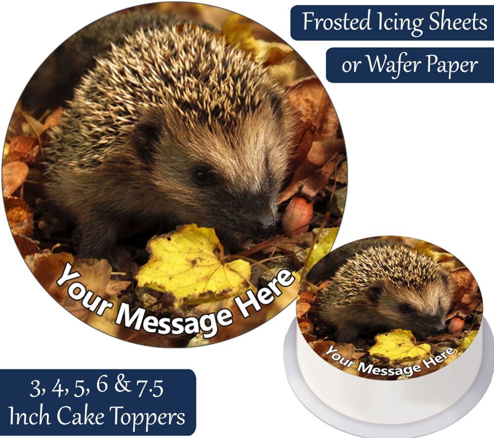 Hedgehog Personalised Cake Topper