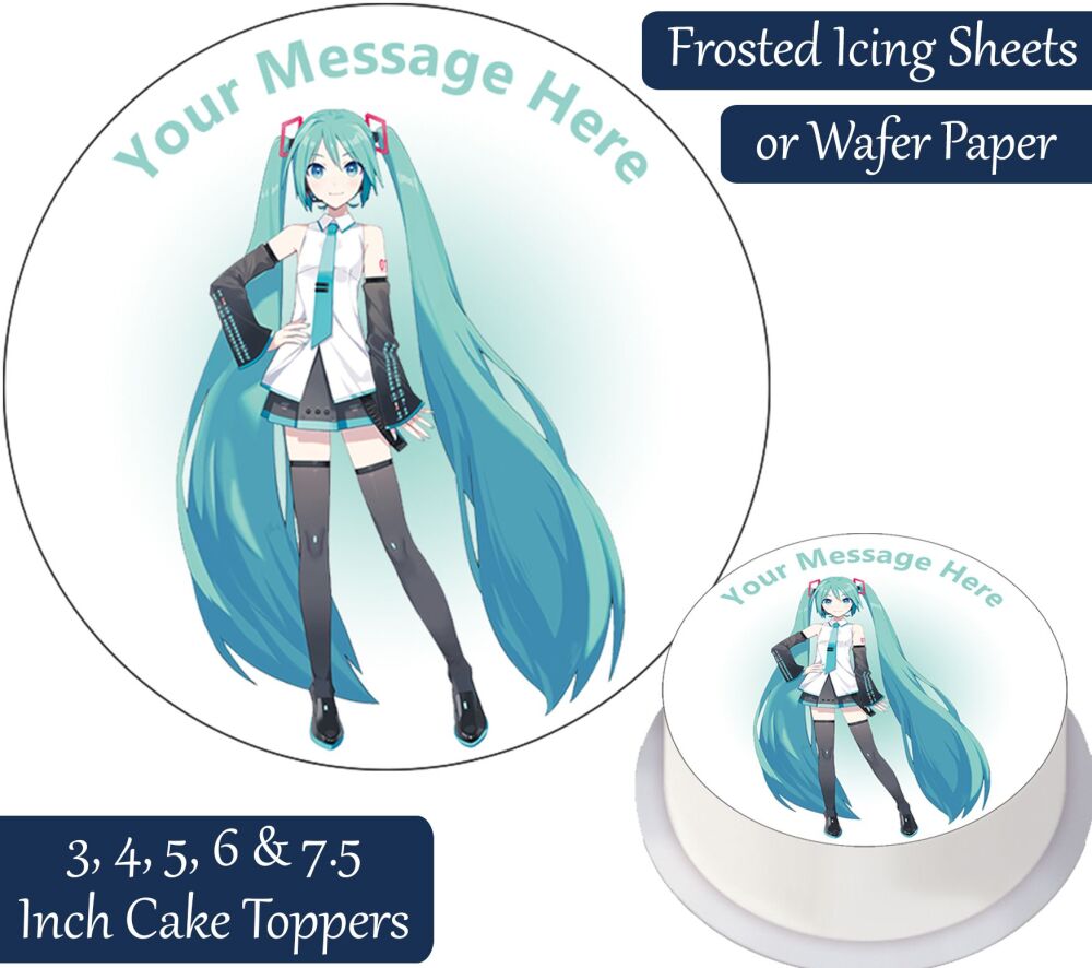 Hatsune Miku Personalised Cake Topper