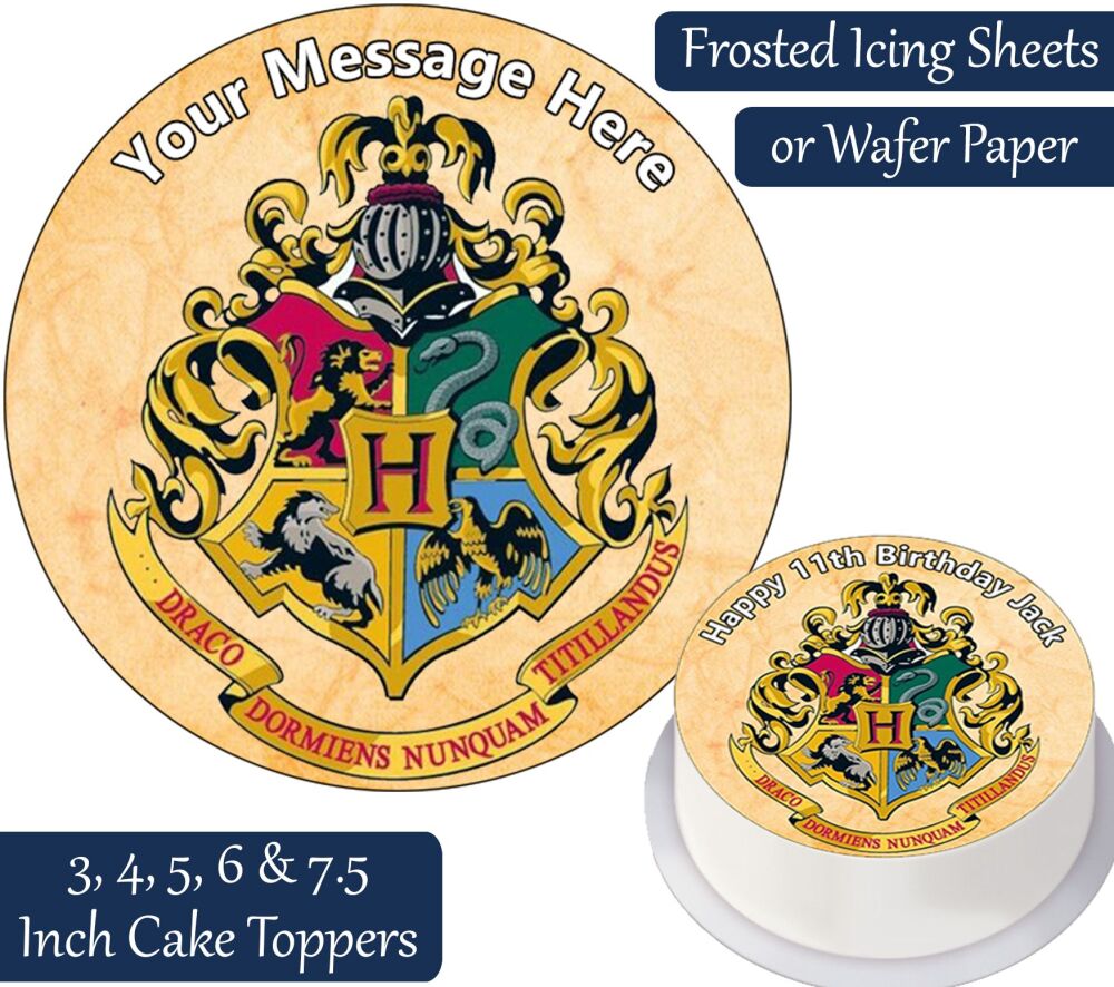 Hogwarts Personalised Cake Topper