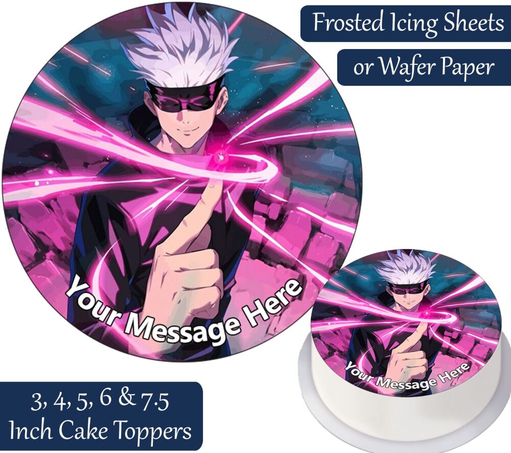 Jujutsu Kaisen Gojo Personalised Cake Topper