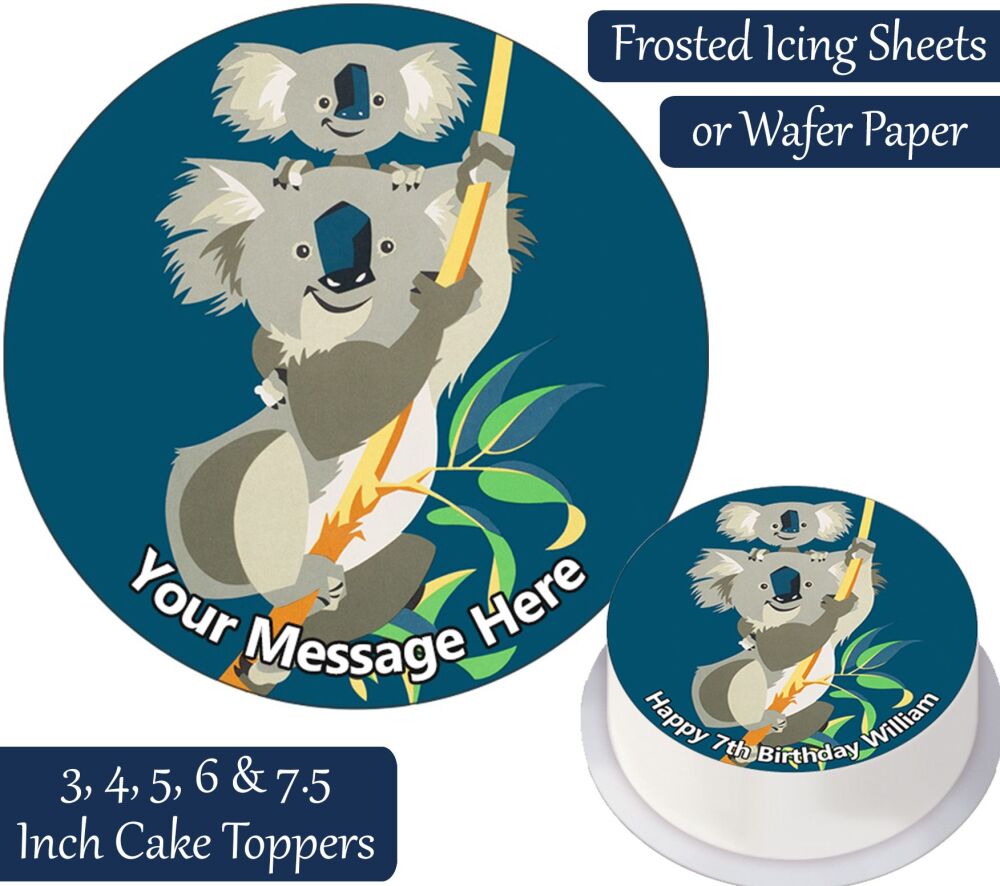 Koala Bear Personalised Cake Topper