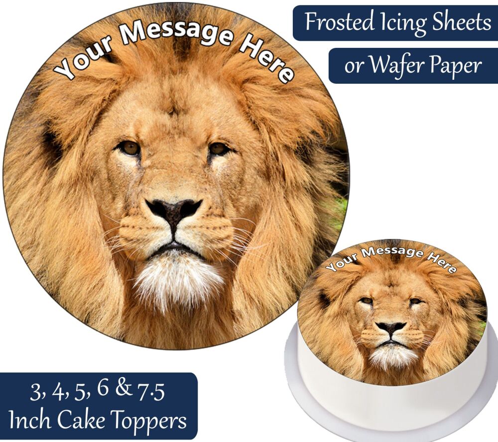 Lion Personalised Cake Topper