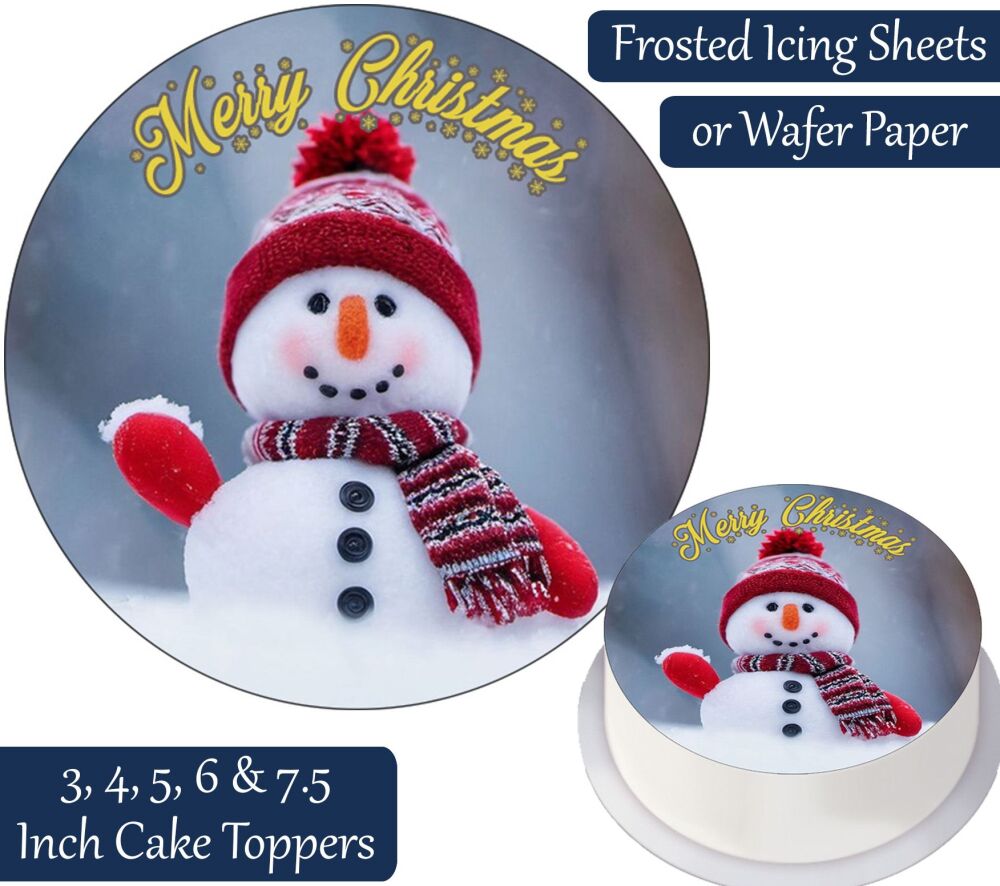Little Snowman Personalised Cake Topper