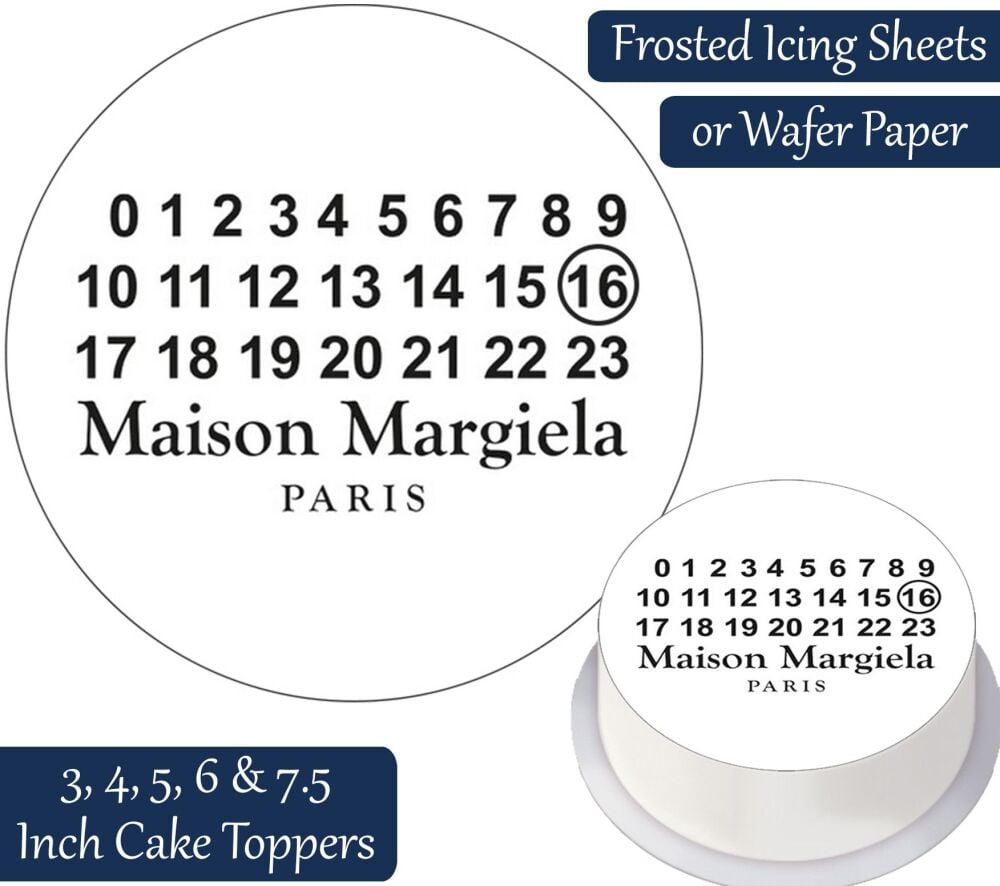 Maison Margiela Paris Personalised Cake Topper