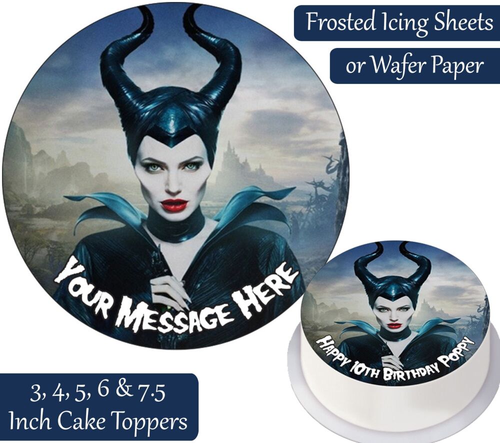 Maleficent Personalised Cake Topper