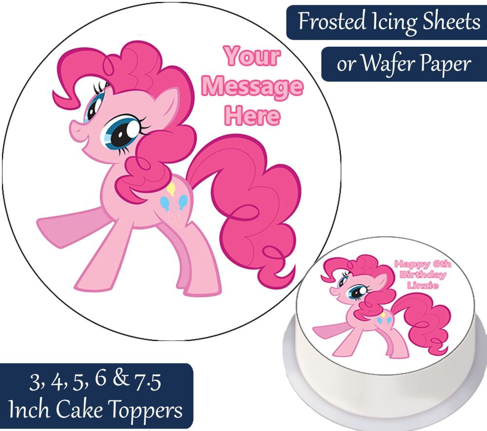 MLP Pinkie Pie - My Little Pony Personalised Cake Topper