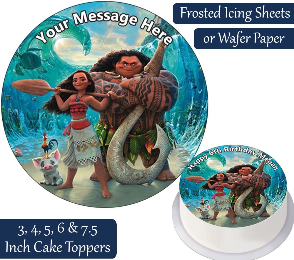 Moana Gang Personalised Cake Topper