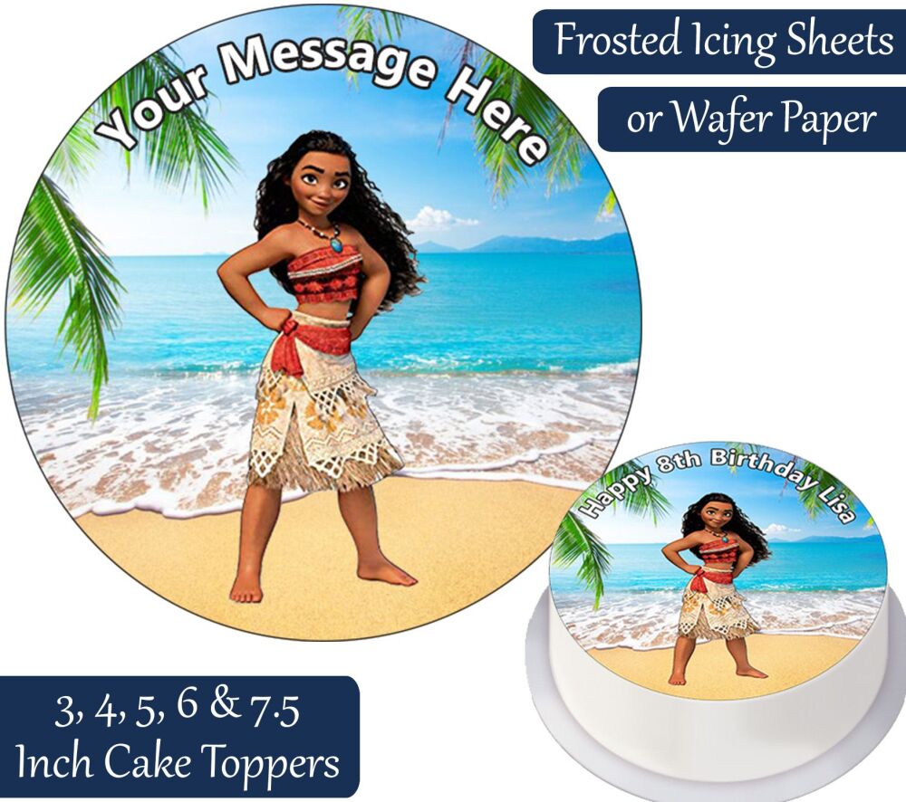 Moana Personalised Cake Topper