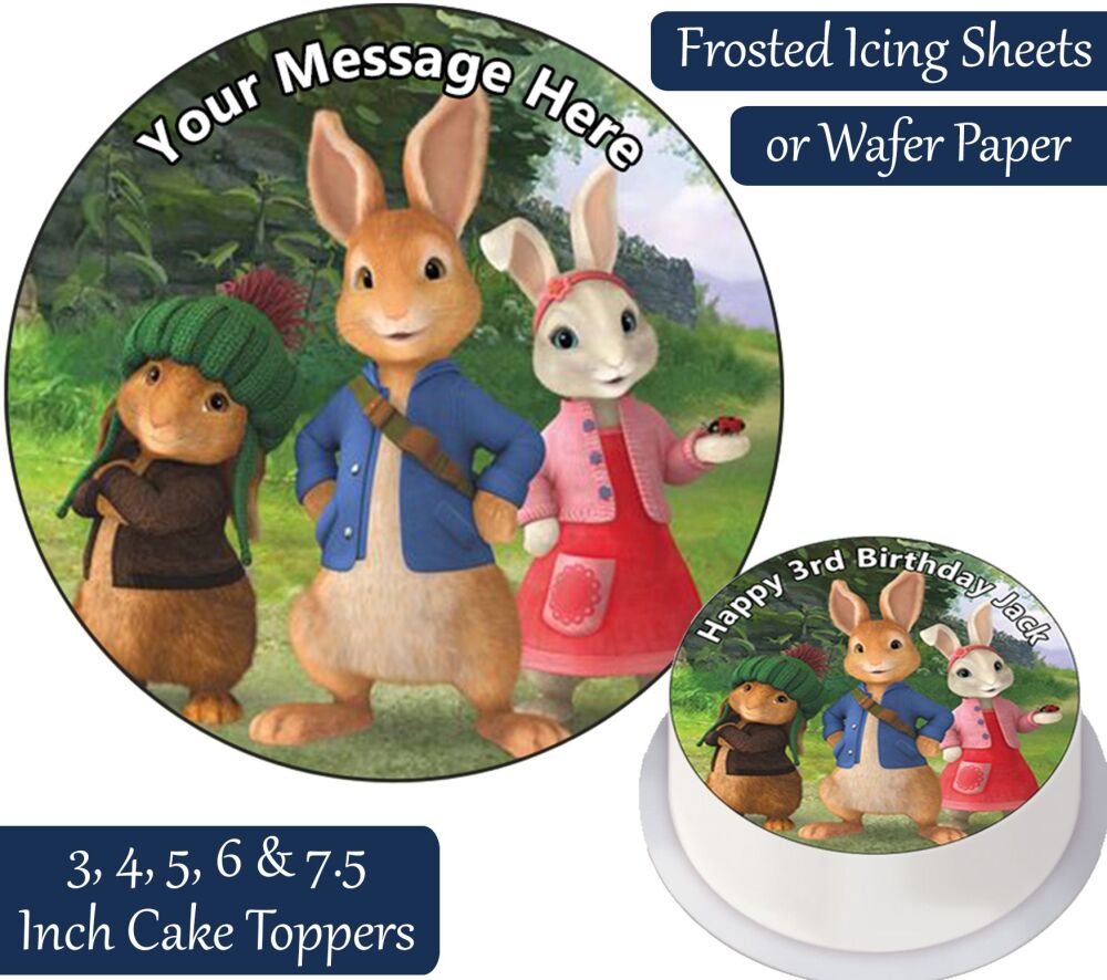 Peter Rabbit Personalised Cake Topper