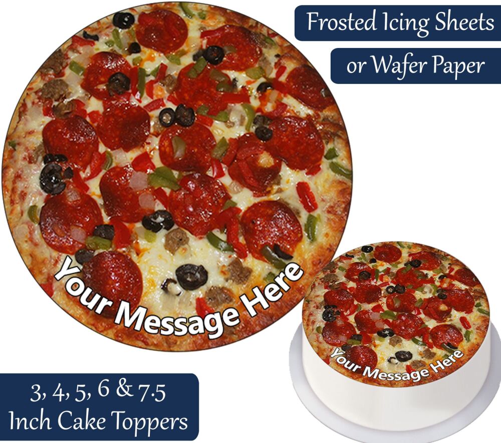 Pizza Personalised Cake Topper