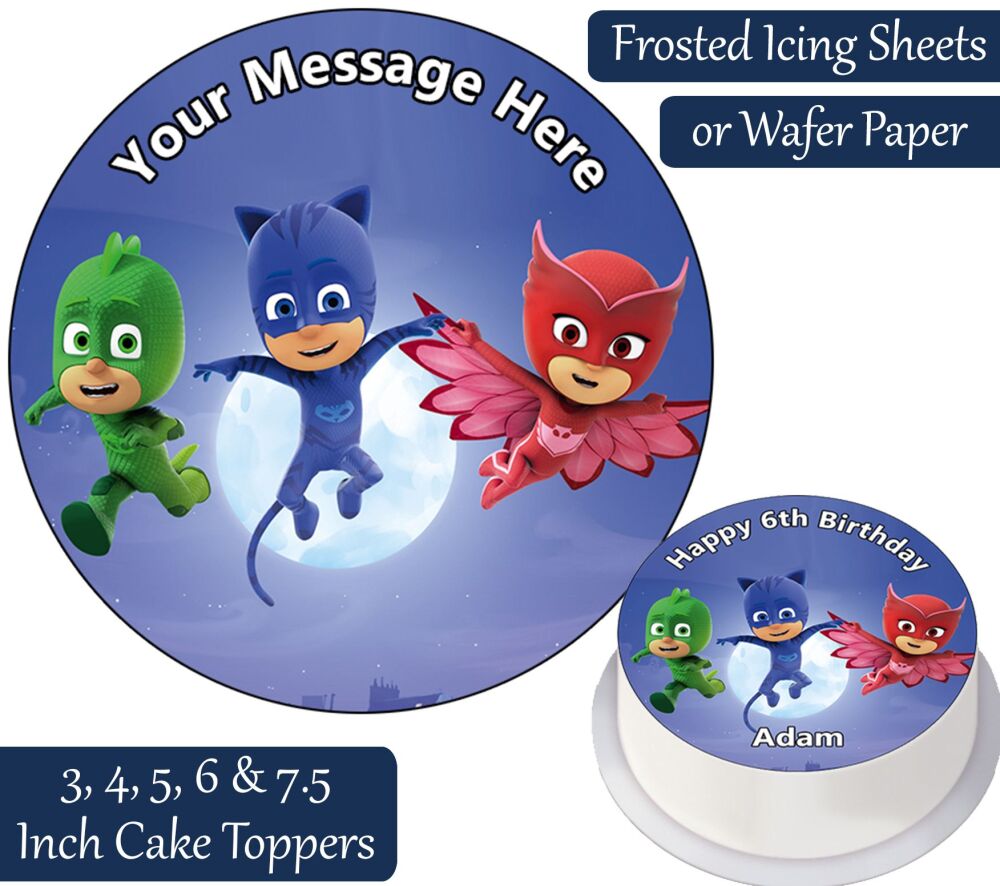 PJ Masks Personalised Cake Topper