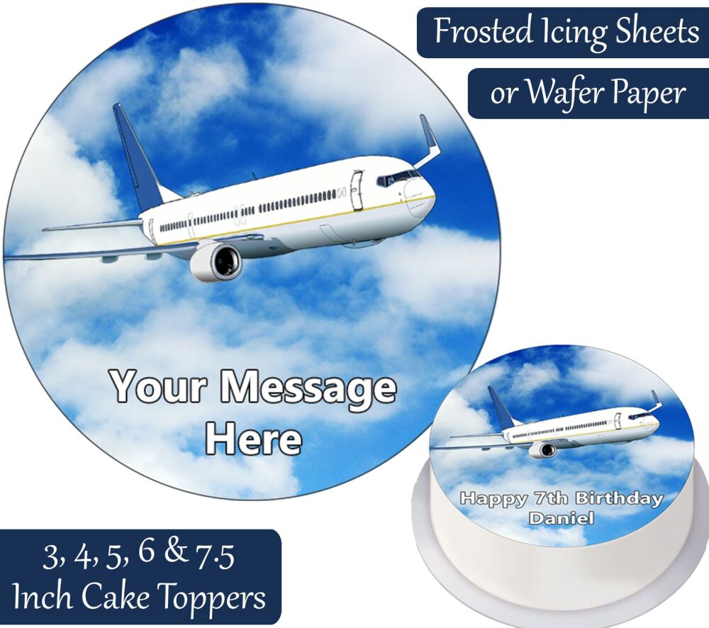 Plane Personalised Cake Topper