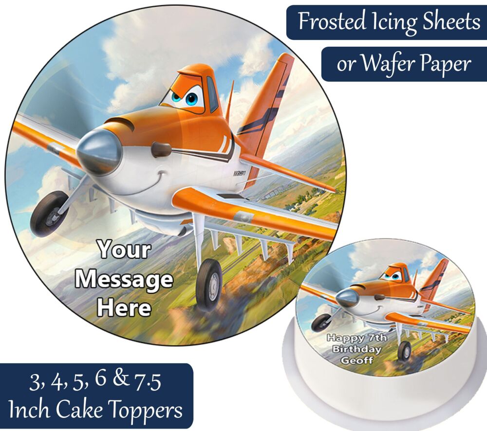 Planes Dusty Personalised Cake Topper