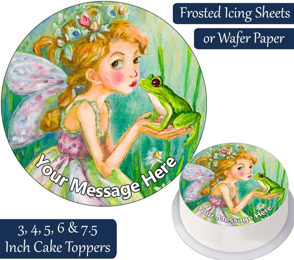 Princess and Frog Personalised Cake Topper
