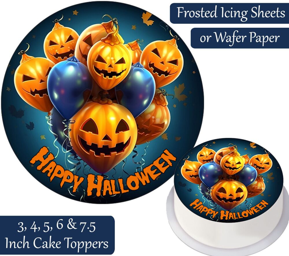 Pumpkin Party Personalised Cake Topper