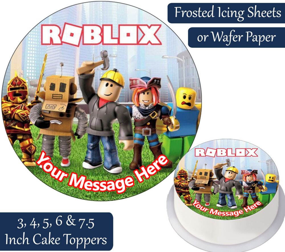 Roblox Personalised Cake Topper