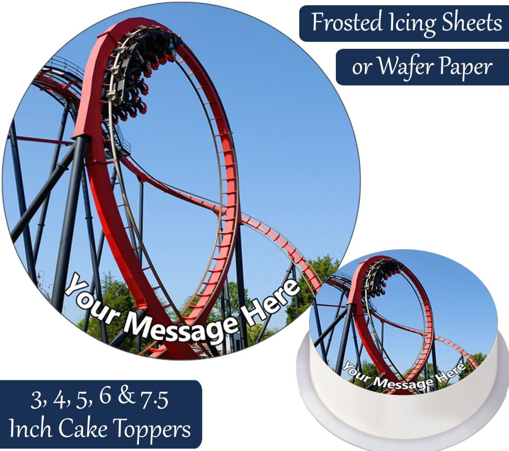 Roller Coaster Personalised Cake Topper