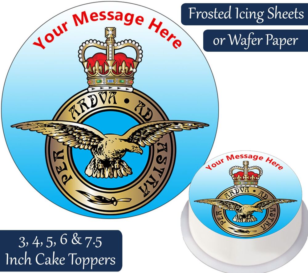 Royal Air Force Personalised Cake Topper