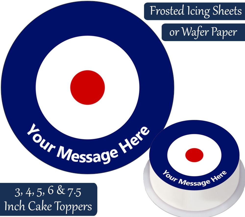 Royal Air Force Roundel Personalised Cake Topper