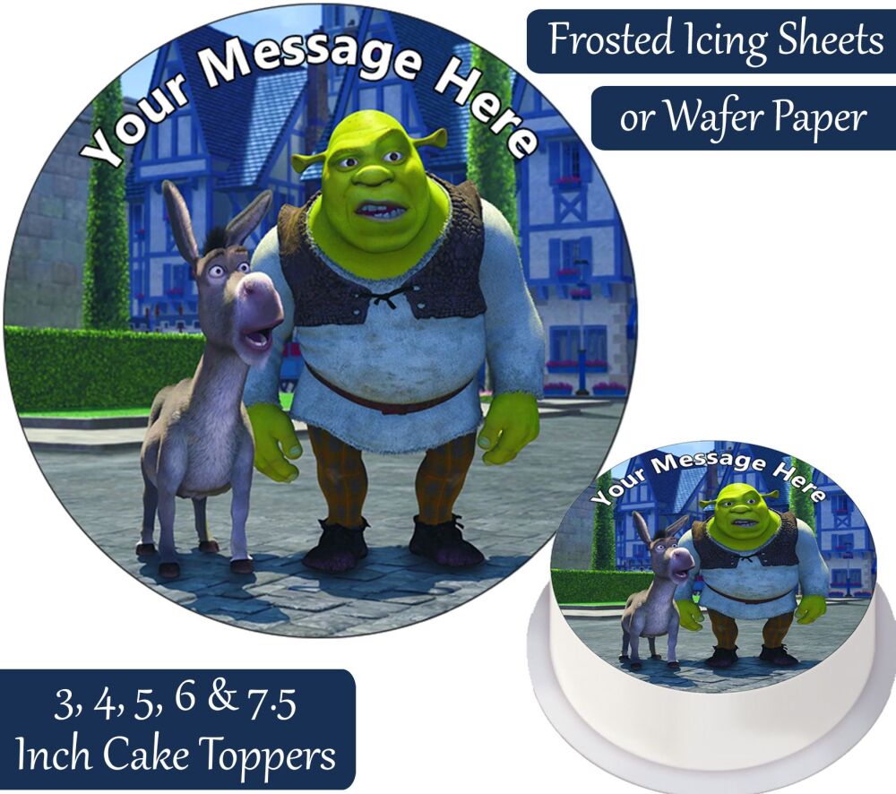 Shrek Donkey Personalised Cake Topper